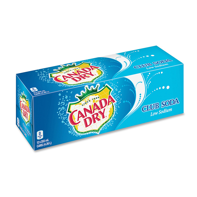 Canada Dry Club Soda :12 X 355 Ml: ((Pkg))