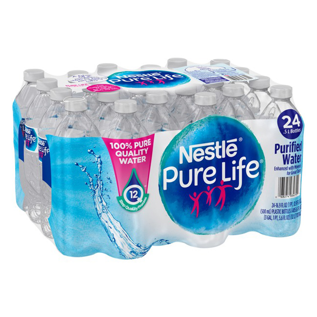 Nestle Pure Life Water :24 X 500 Ml: ((Pkg))